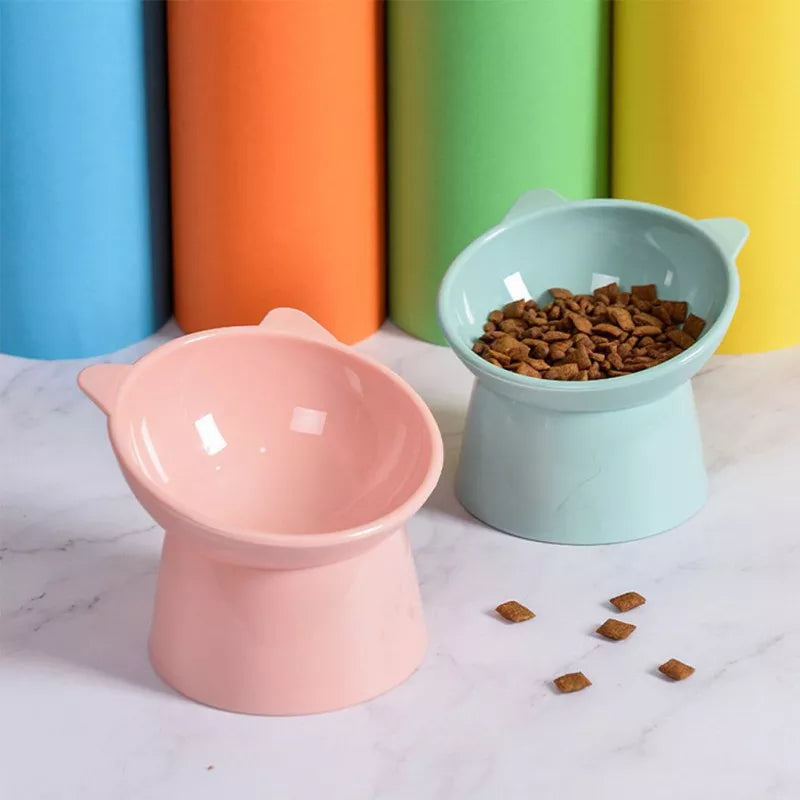 Tall Cat Ear Pet Bowl