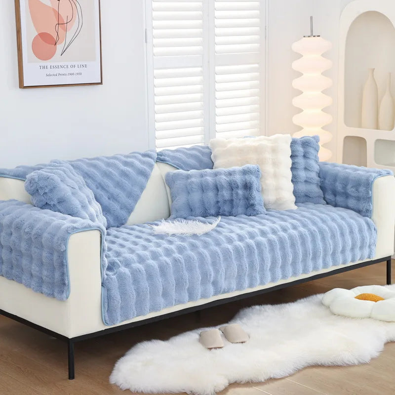 Stylish Plush Home Decor Washable Couch Cover