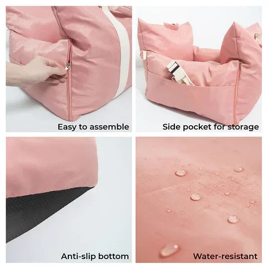 Waterproof Dog Car Seat Bed - First Class
